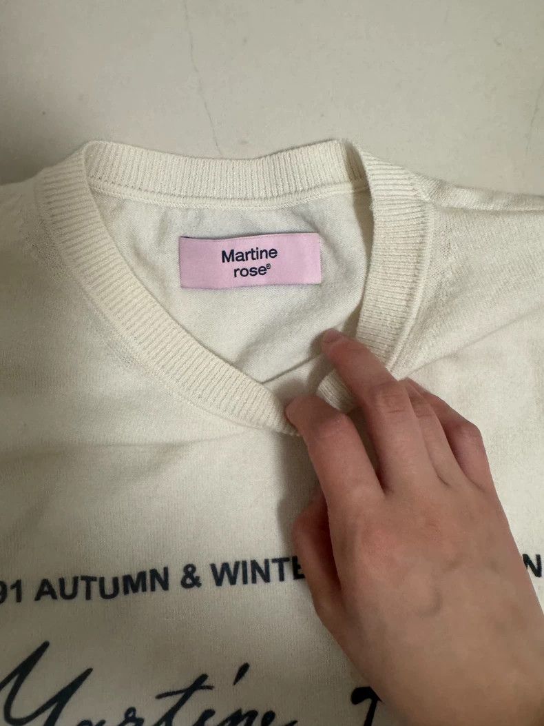 Martine Rose Martine rose White printed long sleeves Size S / US 4 / IT 40 - 2 Thumbnail