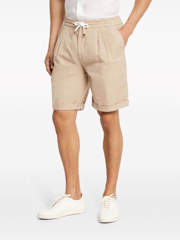 Brunello Cucinelli Dyed Bermuda Shorts in Medium Brown Size US 30 / EU 46 - 1 Thumbnail