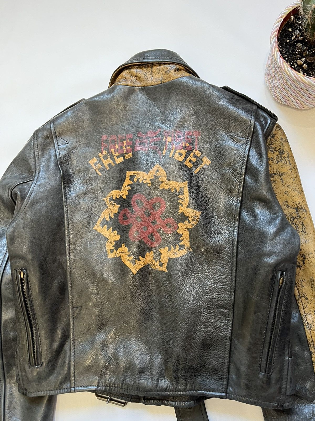 Belstaff Free Tibet Belstaff Leather Jacket Moto Black Brown Limited Size US XS / EU 42 / 0 - 14 Thumbnail