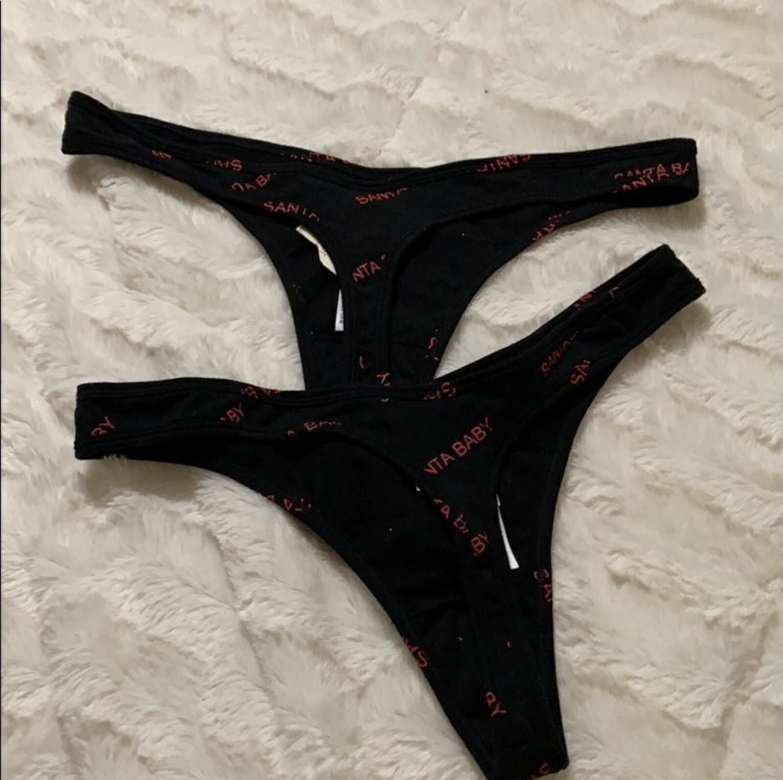 Forever 21 2- (FOREVER 21) Santa baby thongs Size ONE SIZE - 5 Thumbnail