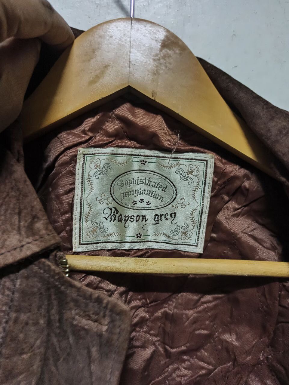 Vintage Vintage Mayson Grey Collection Velvet Bomber Jacket Size US M / EU 48-50 / 2 - 5 Thumbnail