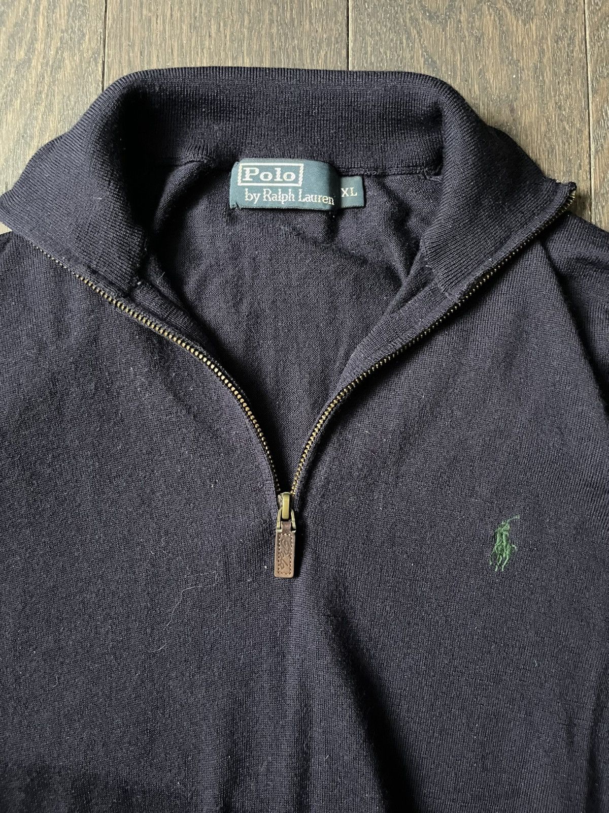 Polo Ralph Lauren Polo Ralph Lauren 100% Merino Wool Quarter Zip Sweater Size US XL / EU 56 / 4 - 2 Thumbnail