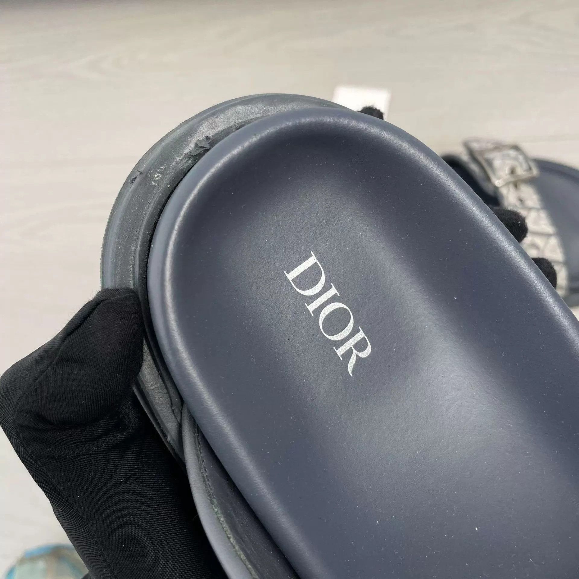 Dior Dior Oblique blue slippers 44 Size US 11 / EU 44 - 9 Thumbnail