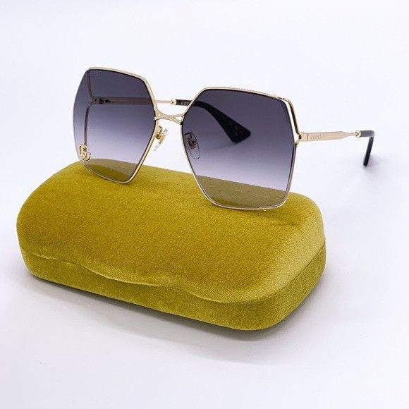 Gucci NEW GUCCI GG0817S 006 SQUARE WOMEN SUNGLASSES GUCCI GG0817S Size ONE SIZE - 2 Thumbnail