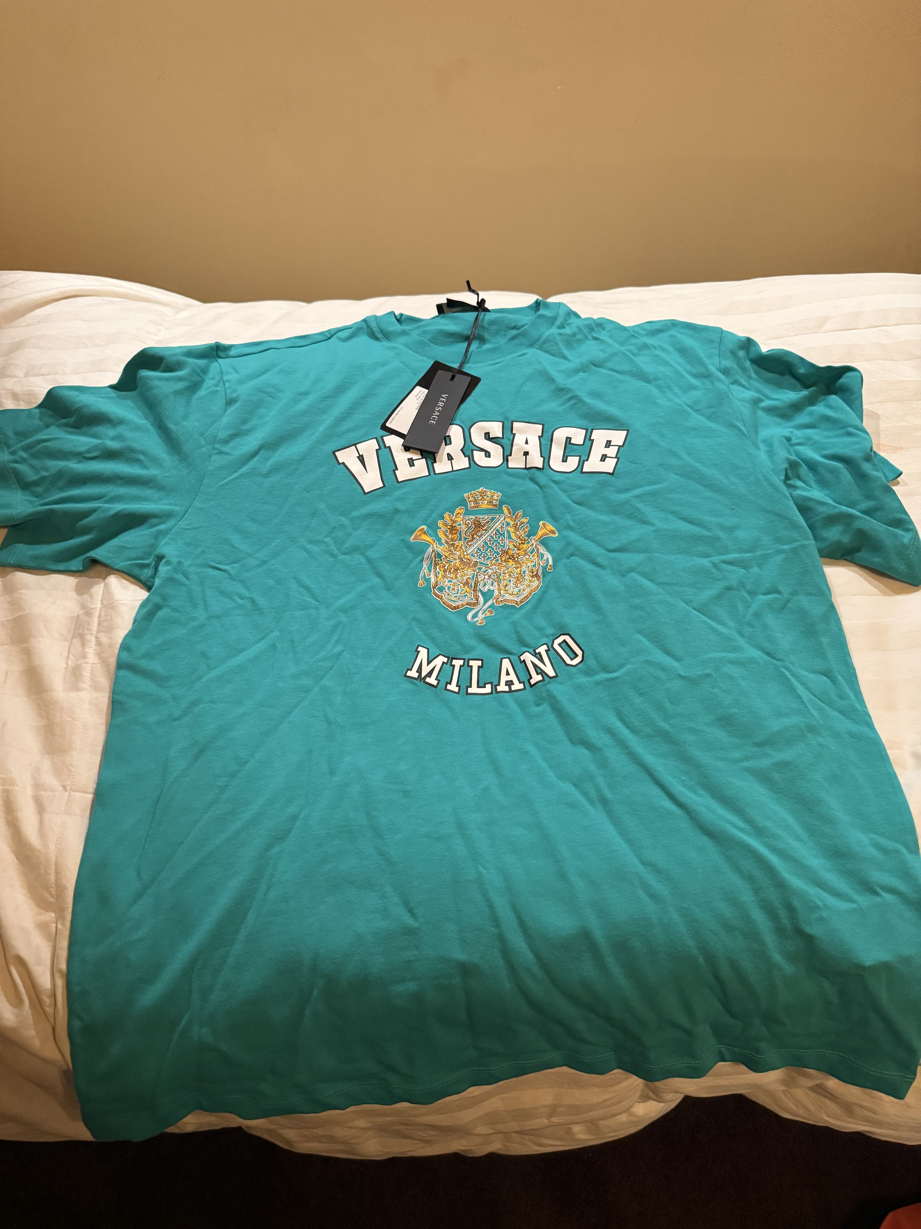 Versace Green Royal Rebellion T-Shirt Size US S / EU 44-46 / 1 - 2 Thumbnail
