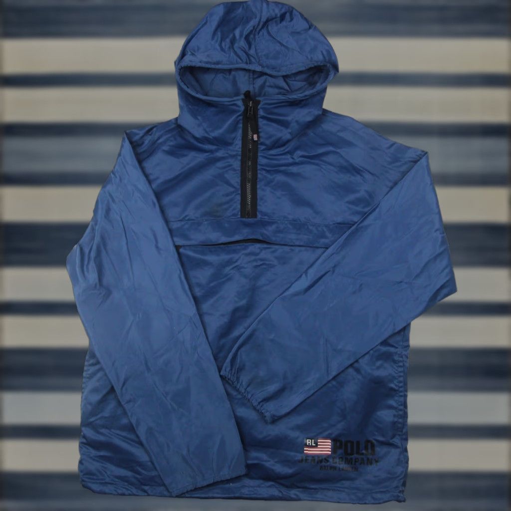 Vintage VINTAGE Polo Ralph Lauren Mens Jacket Windbreaker Blue M Size US M / EU 48-50 / 2 - 1 Thumbnail