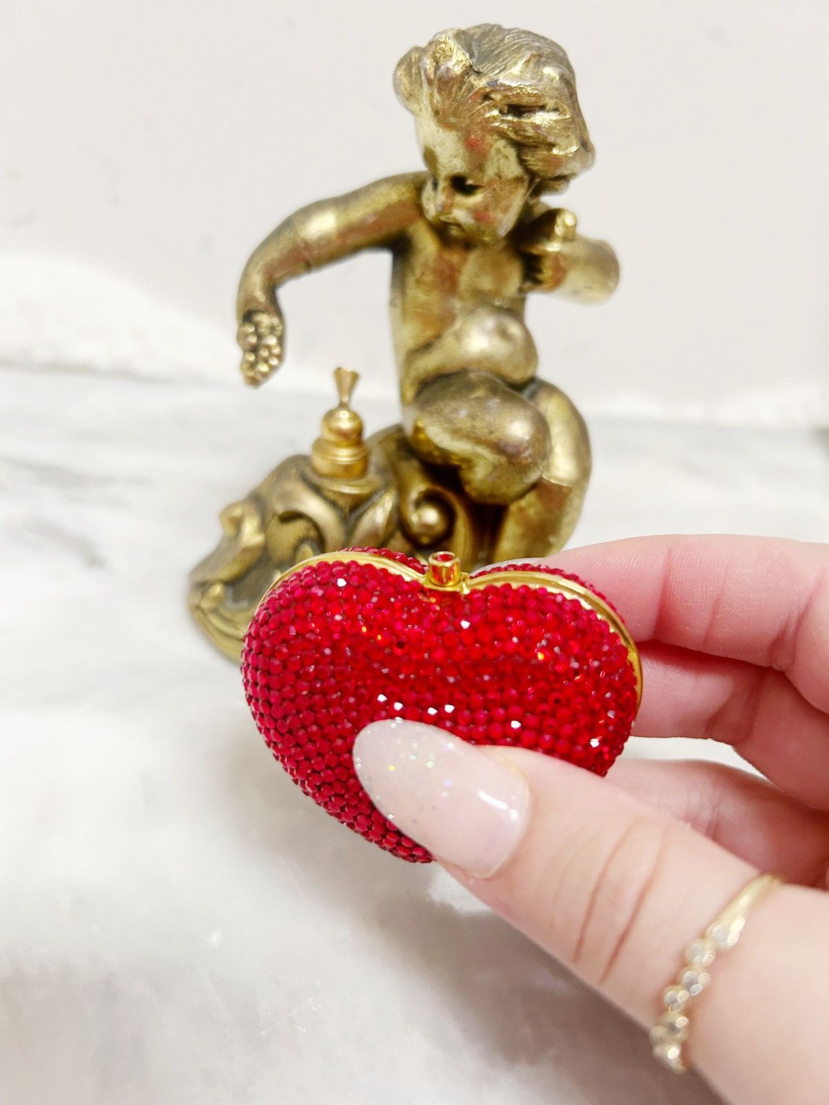Judith Leiber Authentic Judith Leiber Crystal Strass Heart & Soul Pill Box Size ONE SIZE - 8 Thumbnail