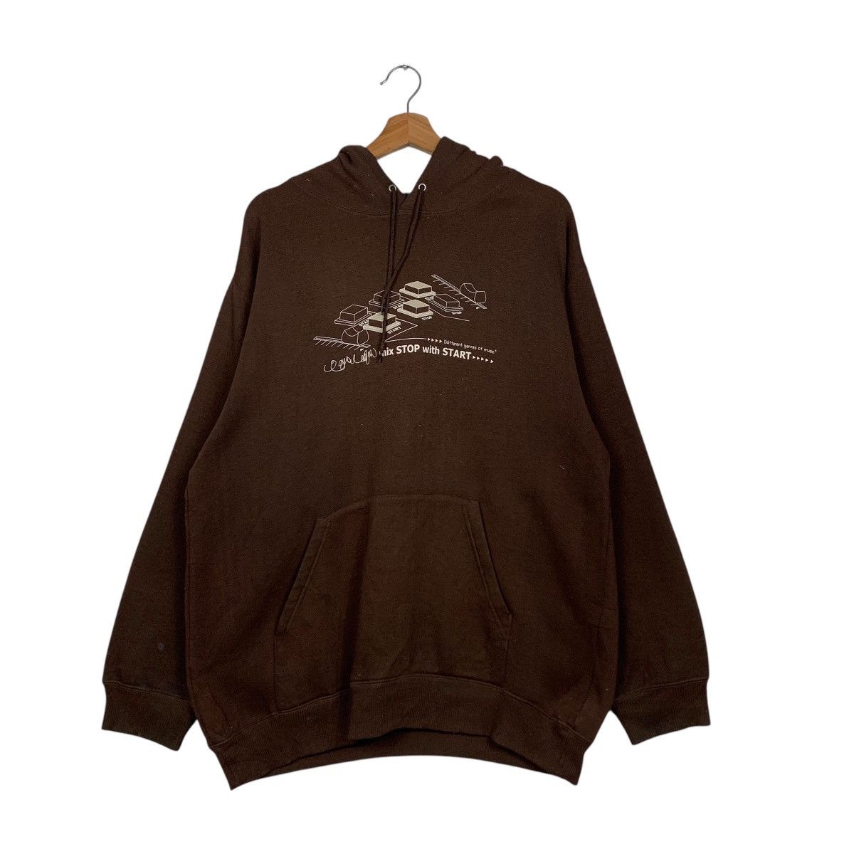 Japanese Brand O.E.B Old England Basic Printed Pullover Hoodies #1749-C77 Size US XL / EU 56 / 4 - 10 Thumbnail