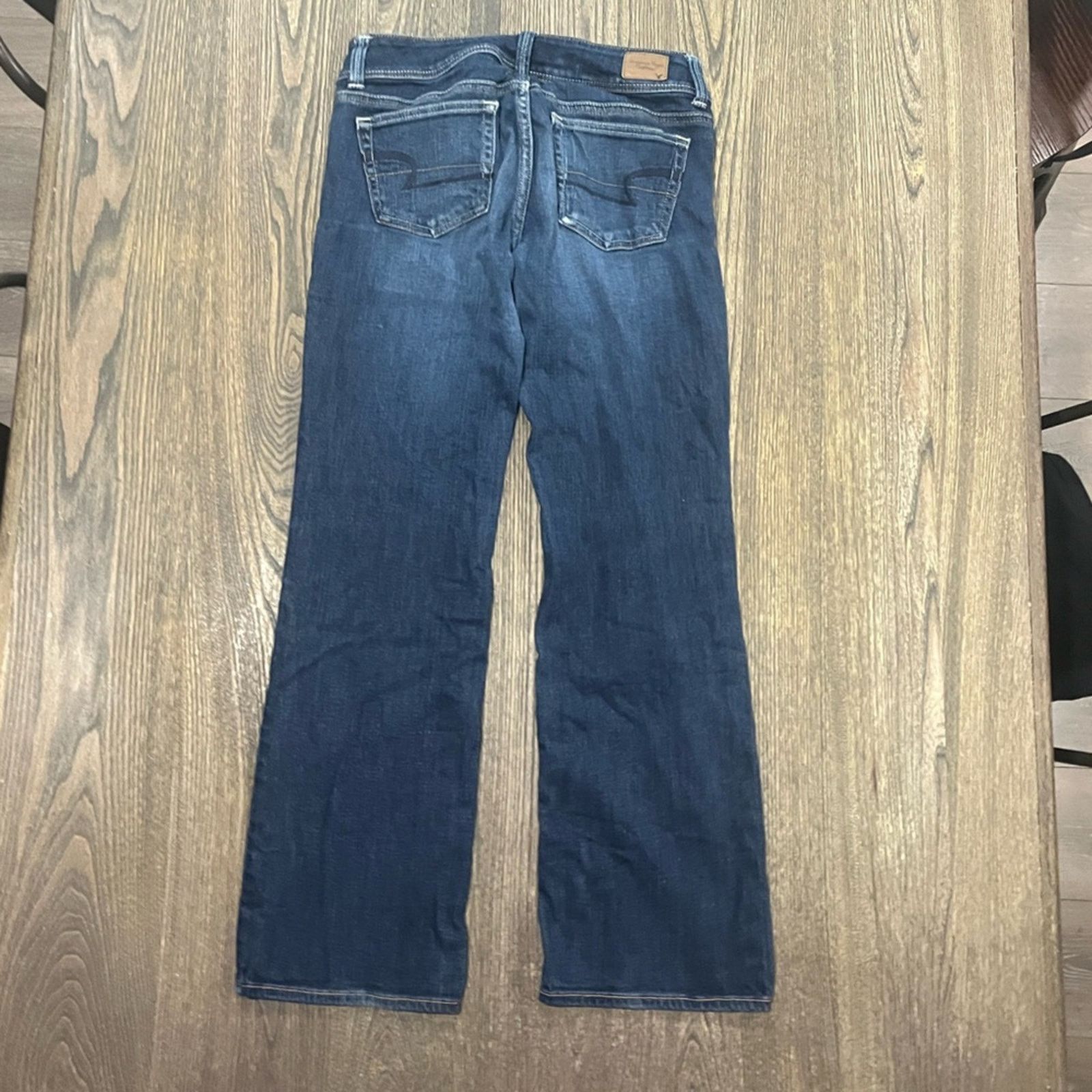 American Eagle Outfitters American Eagle Slim Boot Cut Jeans Whisker Denim Stretch Size 27" / US 4 / IT 40 - 9 Thumbnail