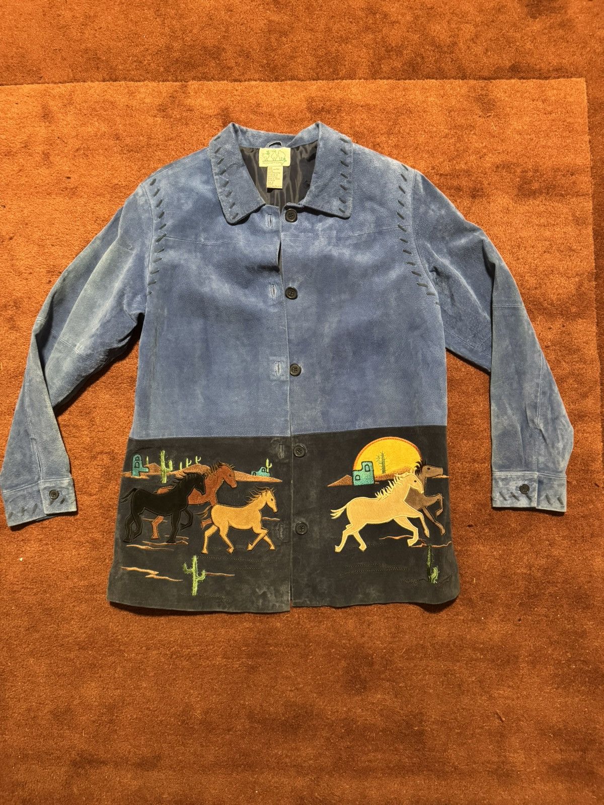 Other Gorgeous Embroidered Suede Western Jacket Size US M / EU 48-50 / 2 - 1 Thumbnail