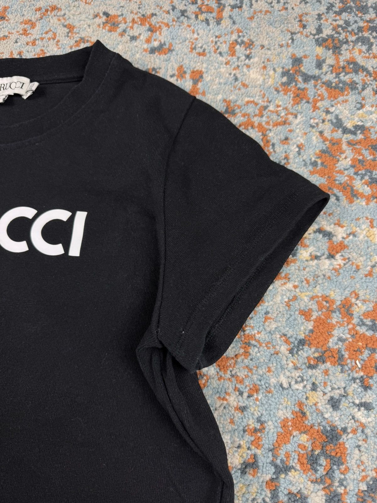 Fiorucci × Vintage Vintage y2k Fiorucci milan spellout logo crop top tshirt Size XL / US 12-14 / IT 48-50 - 6 Thumbnail