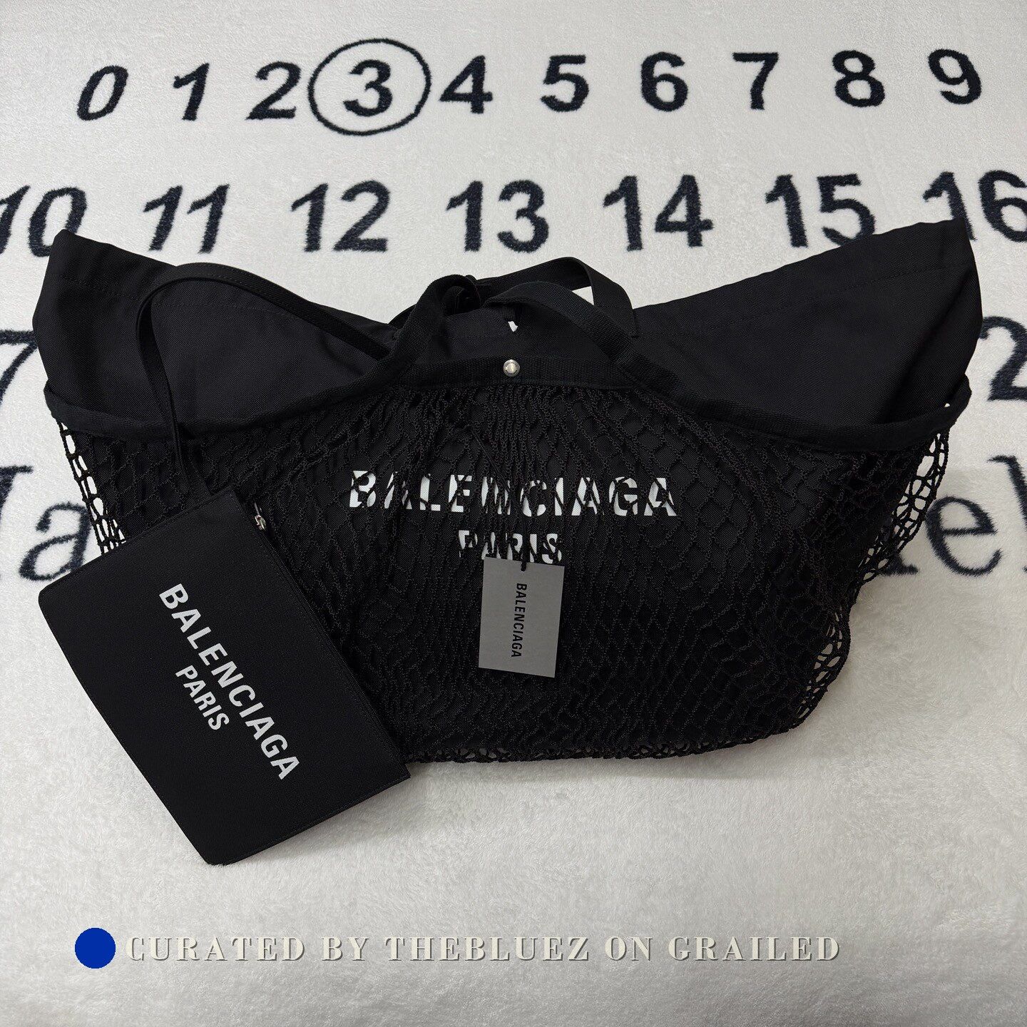 Balenciaga Balenciaga Black Fishnet Large Tote Bag Size ONE SIZE - 1 Thumbnail