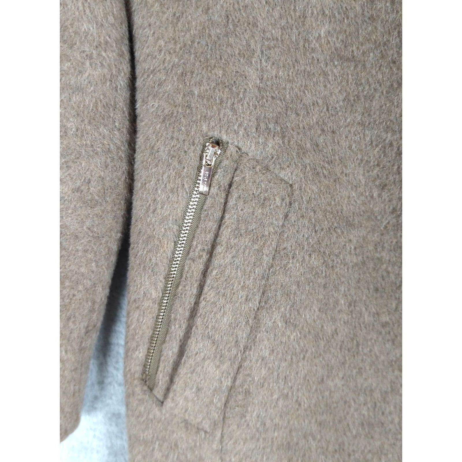 Cole Haan Cole Haan coat Women's Italian Alpaca-Wool blend with Hood Maple Sugar Size 2 Size XS / US 0-2 / IT 36-38 - 2 Thumbnail