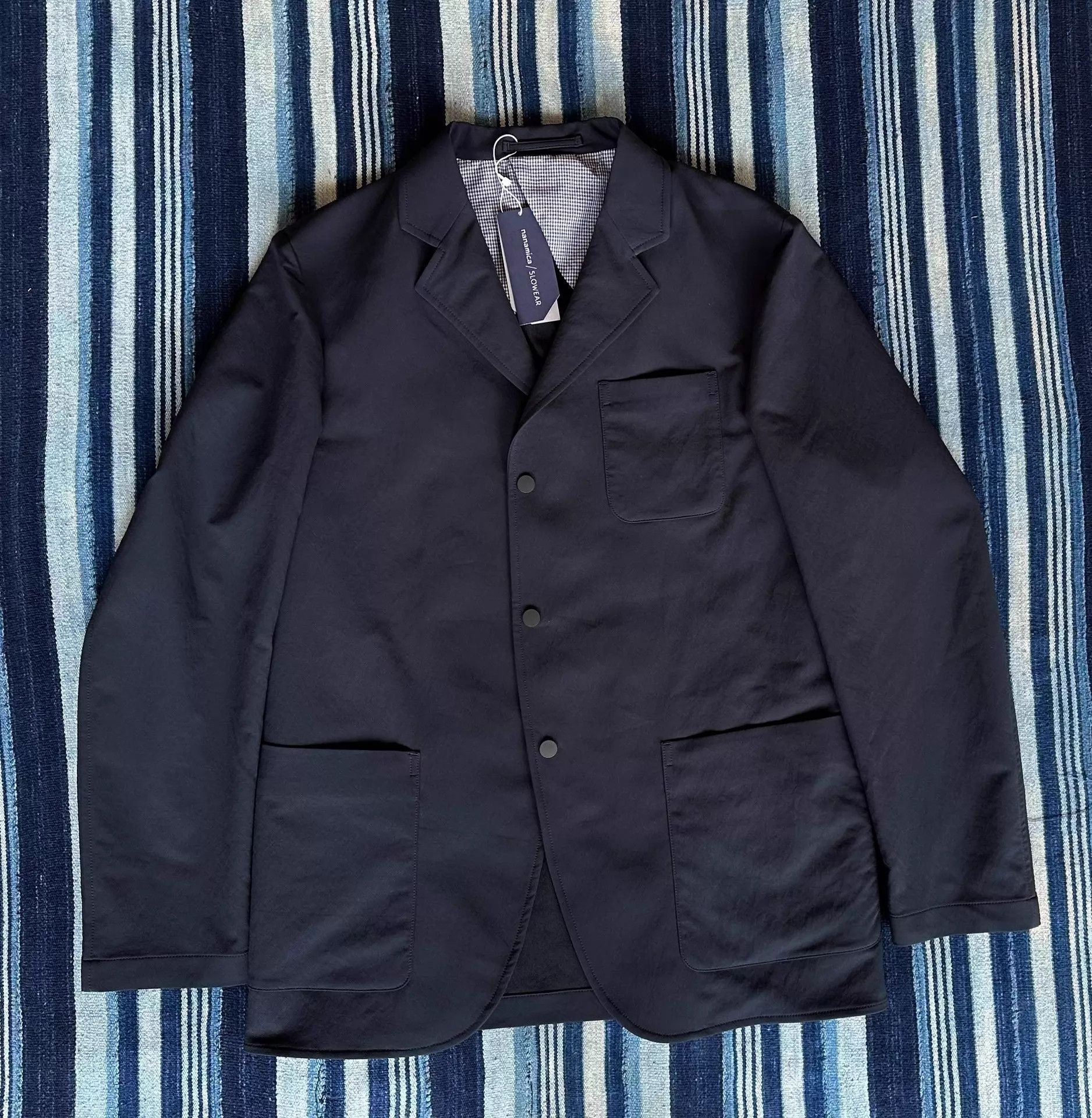 Nanamica Blue Lightweight Button-Front Jacket Size L Size US L / EU 52-54 / 3 - 1 Thumbnail