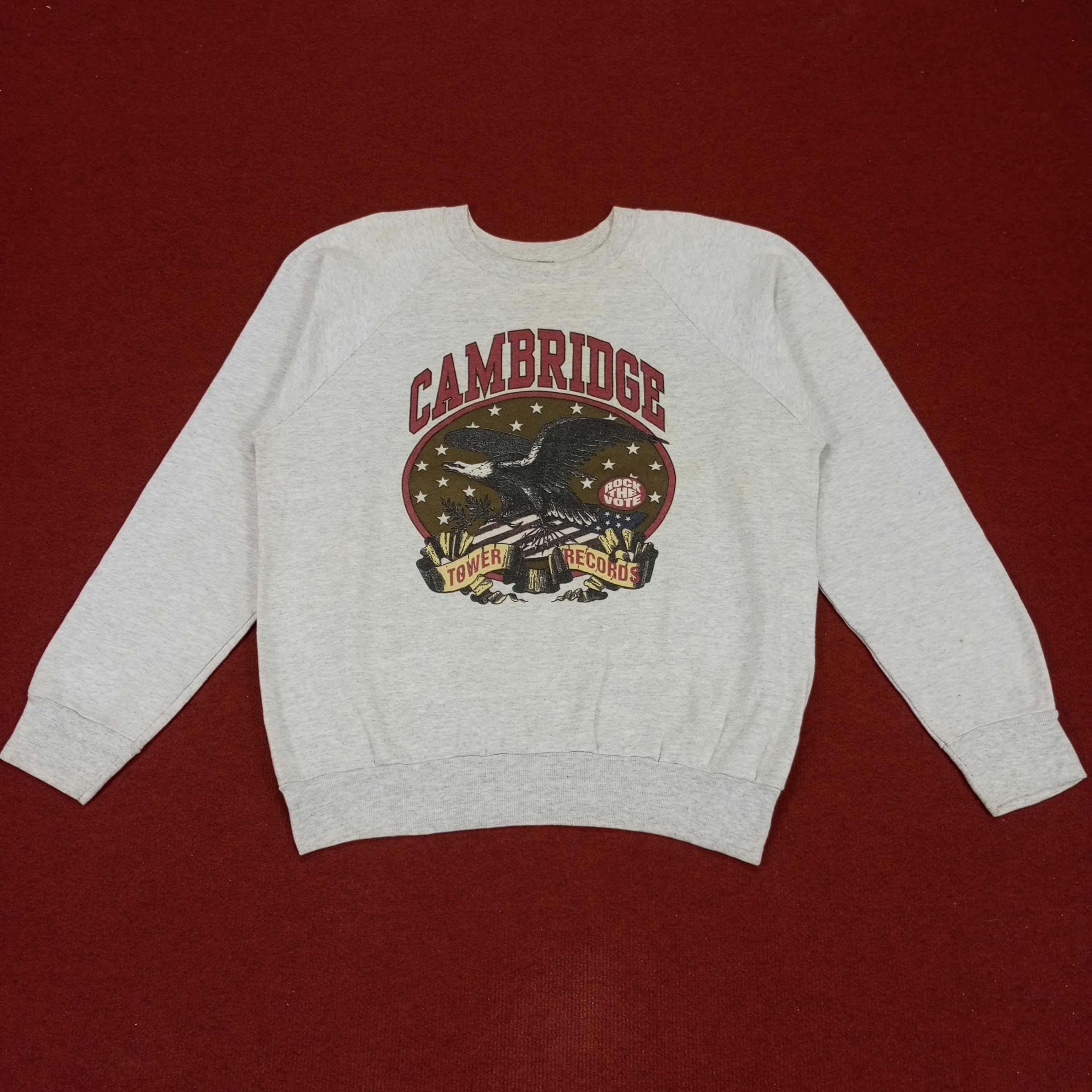 Cambridge The Rock Vote Tower Records Vintage Sweatshirt