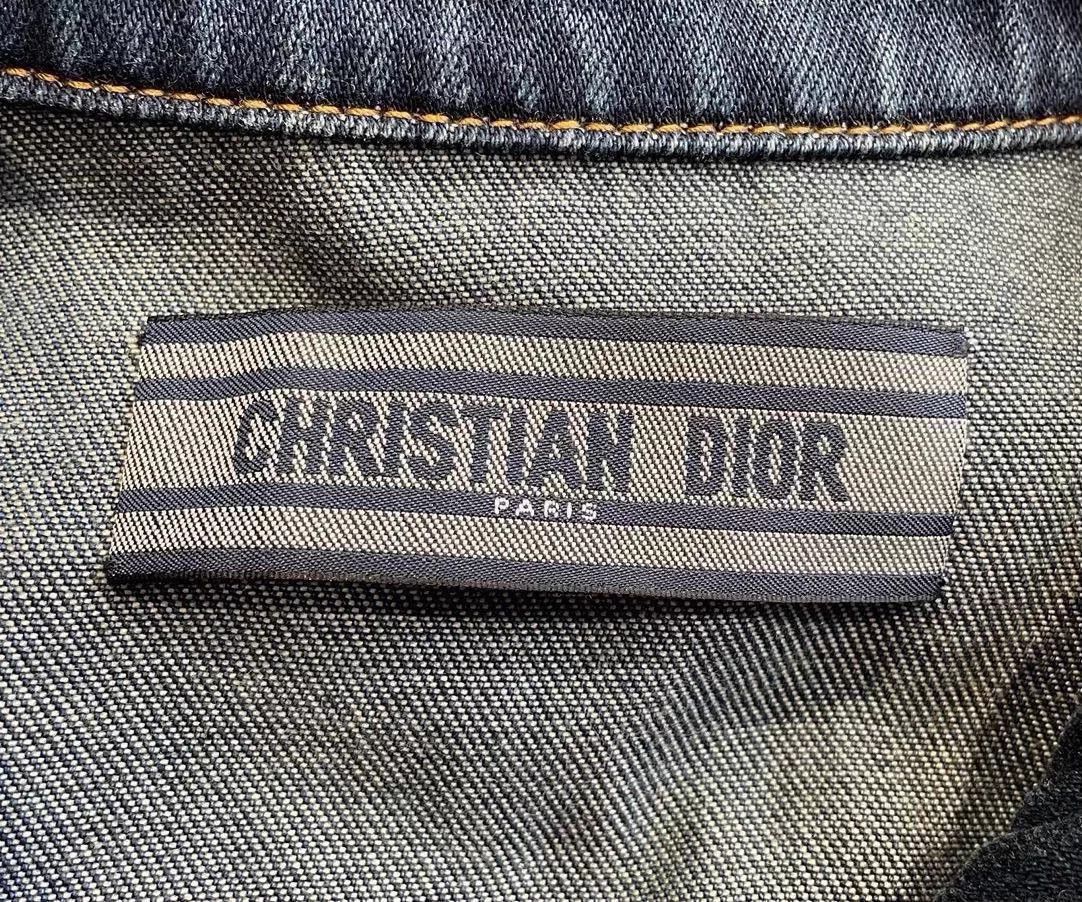 Dior Dior Navy Embroidered Logo Denim Jkt L Size L / US 10 / IT 46 - 5 Thumbnail