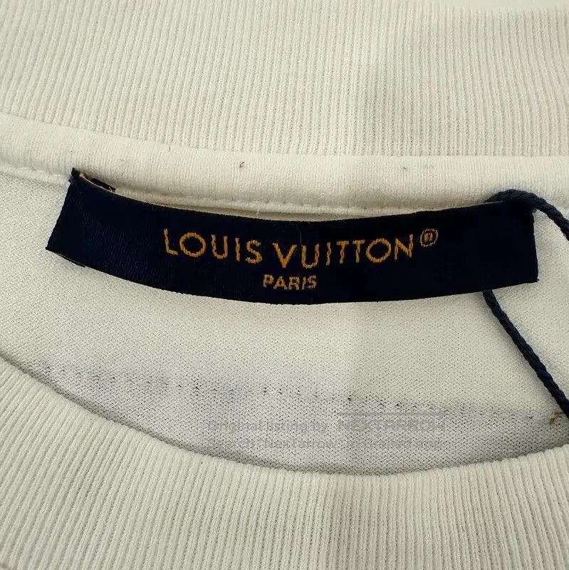 Louis Vuitton Louis Vuitton Men's White Cotton T-Shirt . Size US L / EU 52-54 / 3 - 2 Thumbnail