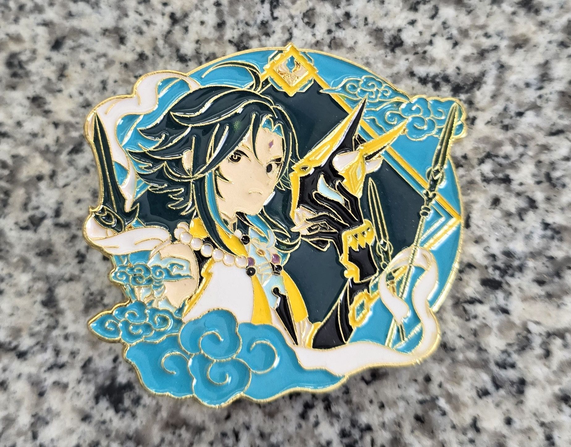 Other New Genshin Impact Xiao Anime Character Metal Brooch Pin Size ONE SIZE - 1 Thumbnail