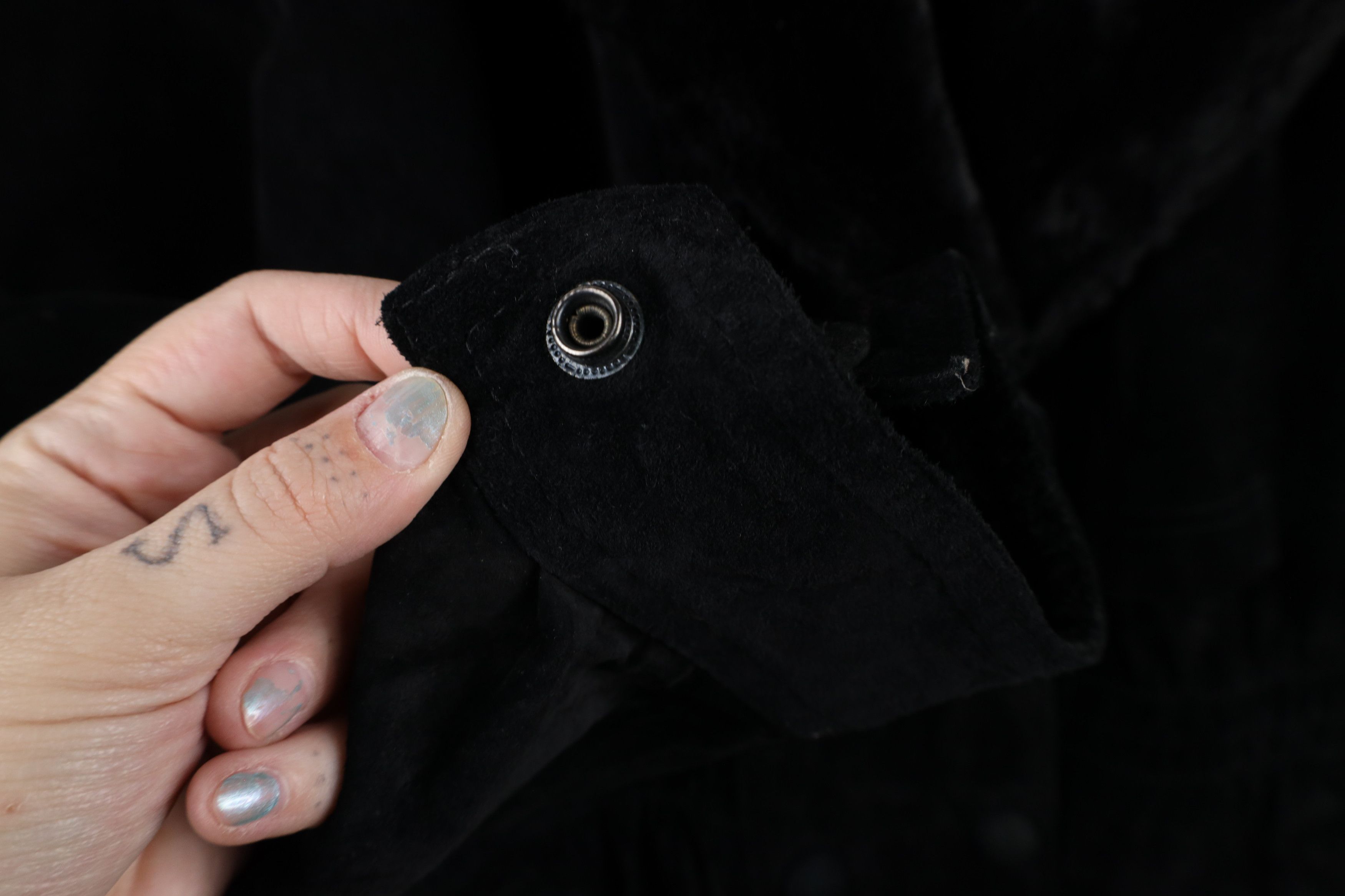 Vintage Vintage 90s Streetwear Plush Collar Suede Leather Jacket Size L / US 10 / IT 46 - 6 Thumbnail