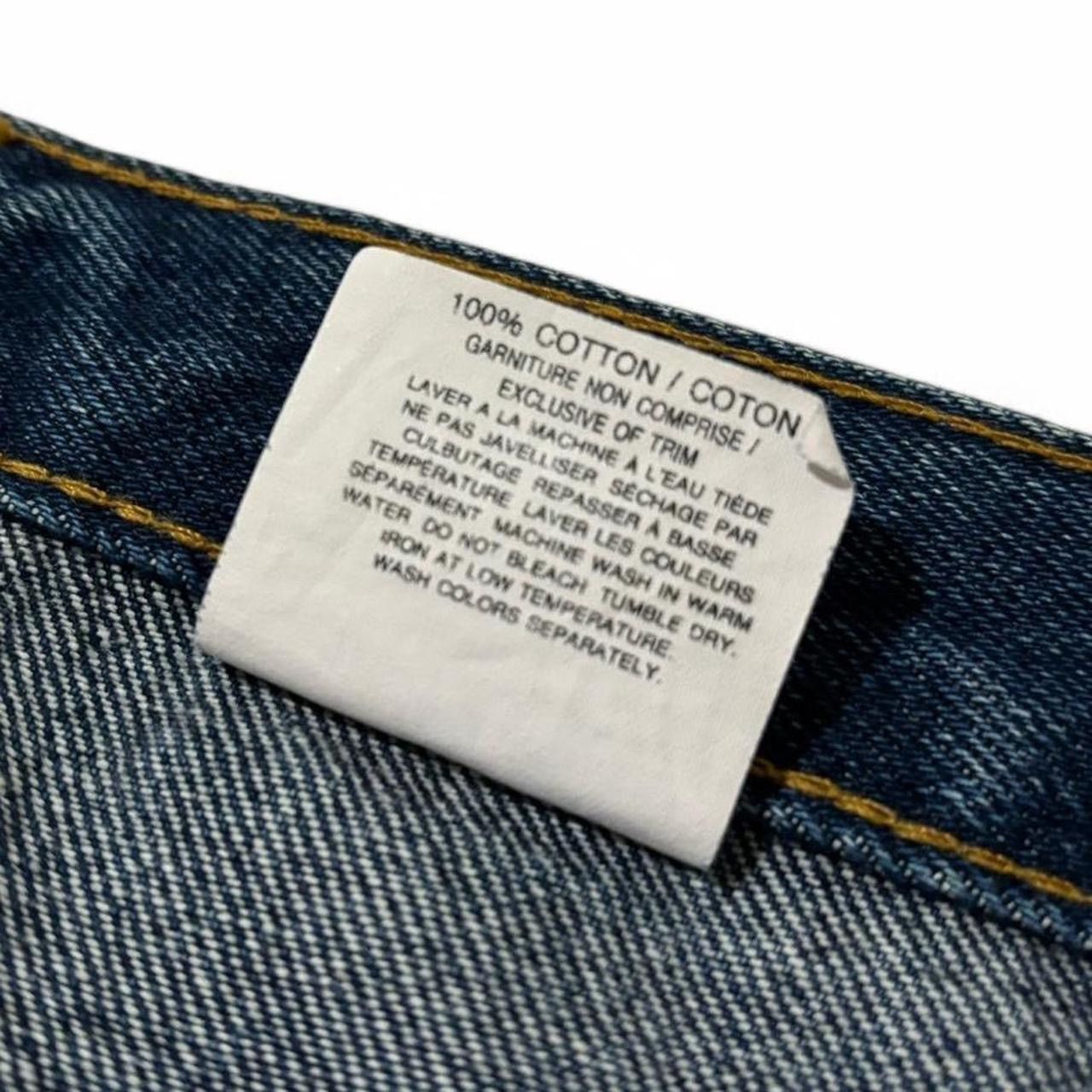Vintage Vintage 1990s Darkwash Blue Denim Jeans 29x28.75 Size US 29 - 5 Thumbnail