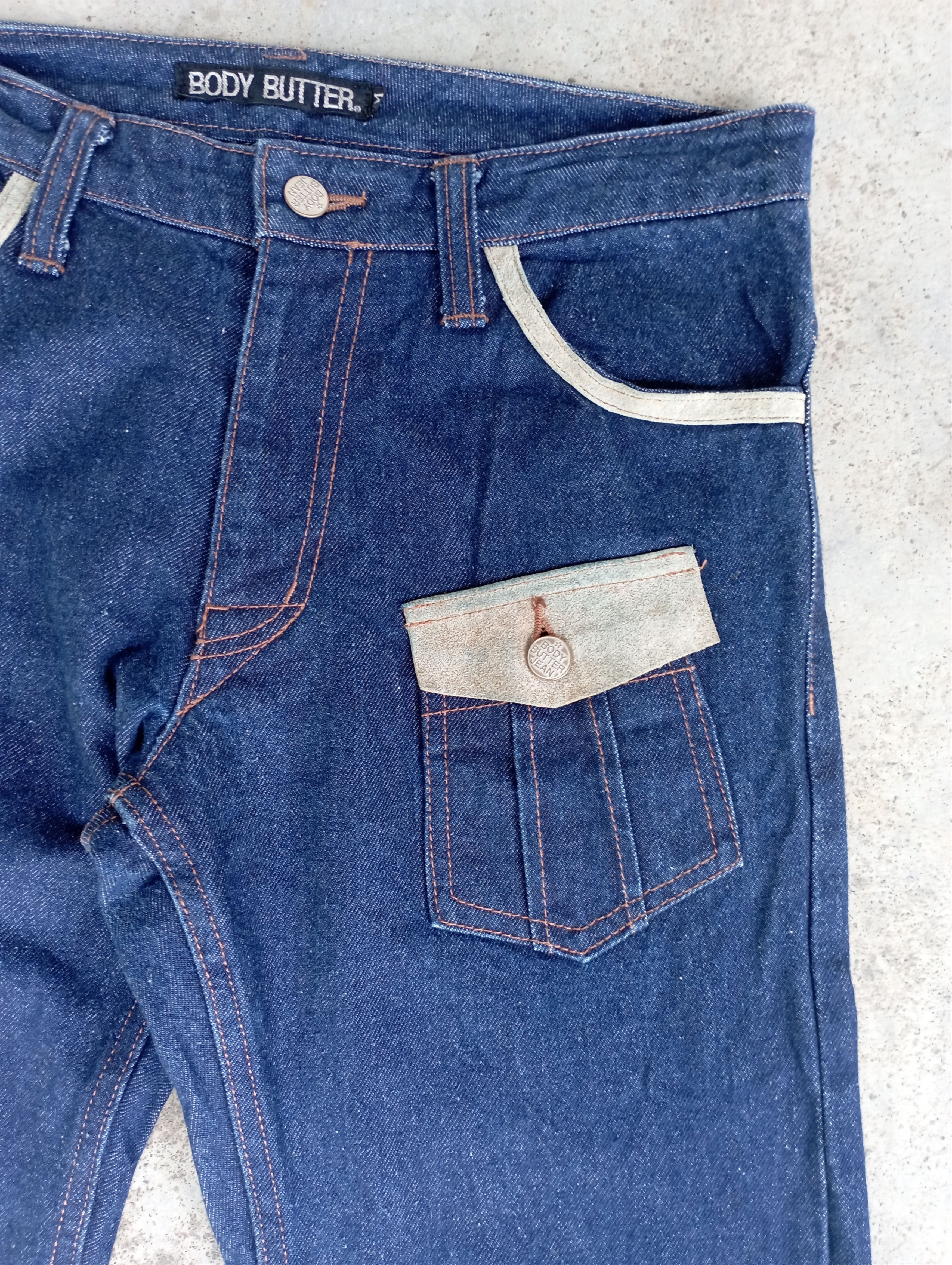 Tornado Mart Japanese Body Butter Flare Jeans + Leather Bootcut Jeans Size US 31 - 5 Thumbnail