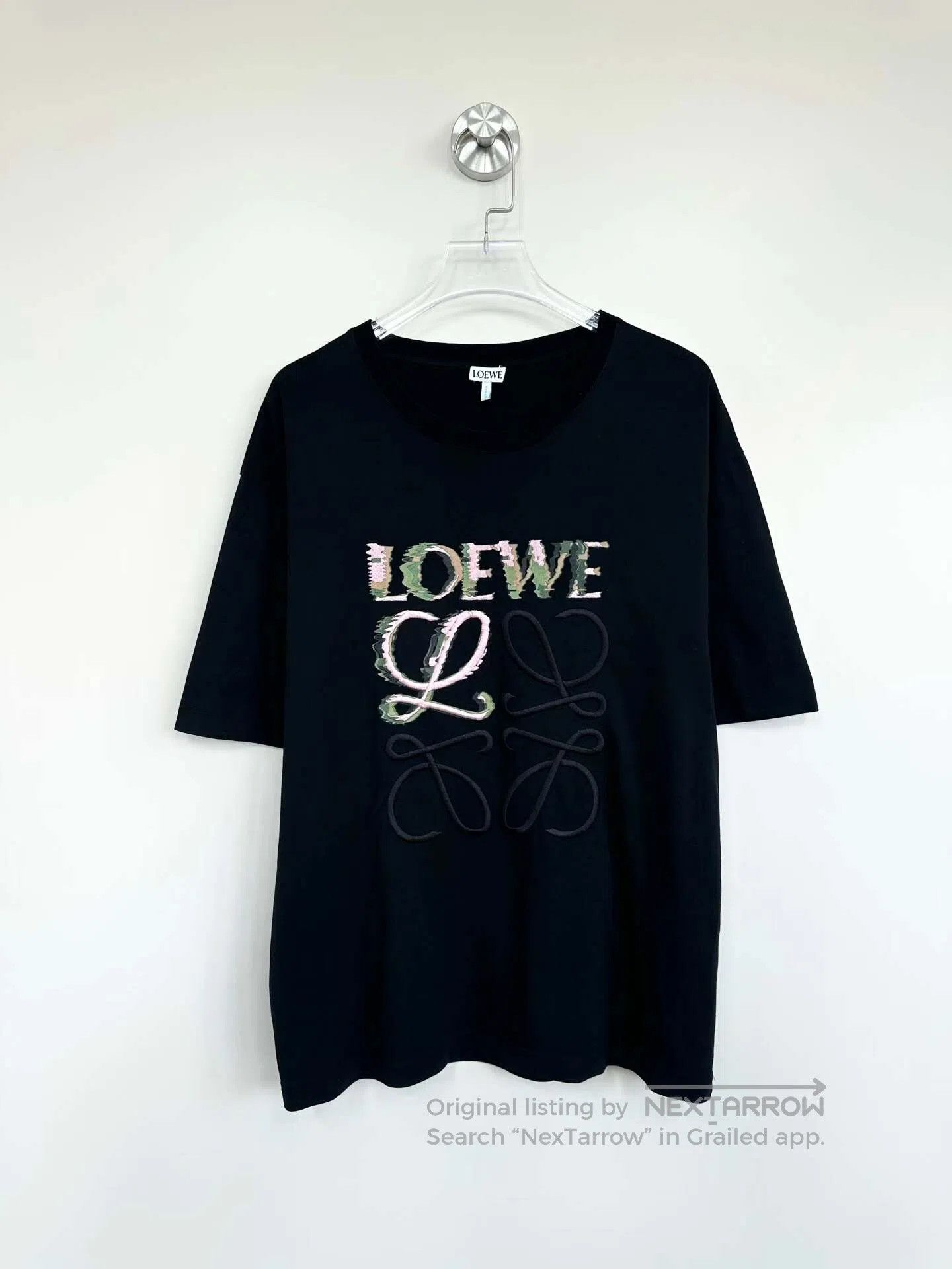 Loewe Loewe Black Embroidery Letter Logo Short Sleeve| Size US XS / EU 42 / 0 - 1 Thumbnail