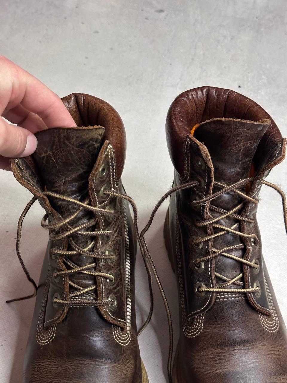 Timberland Timberland Premium 6-Inch Vintage Boots Brown Leather Size 9 Size US 9 / EU 42 - 5 Thumbnail
