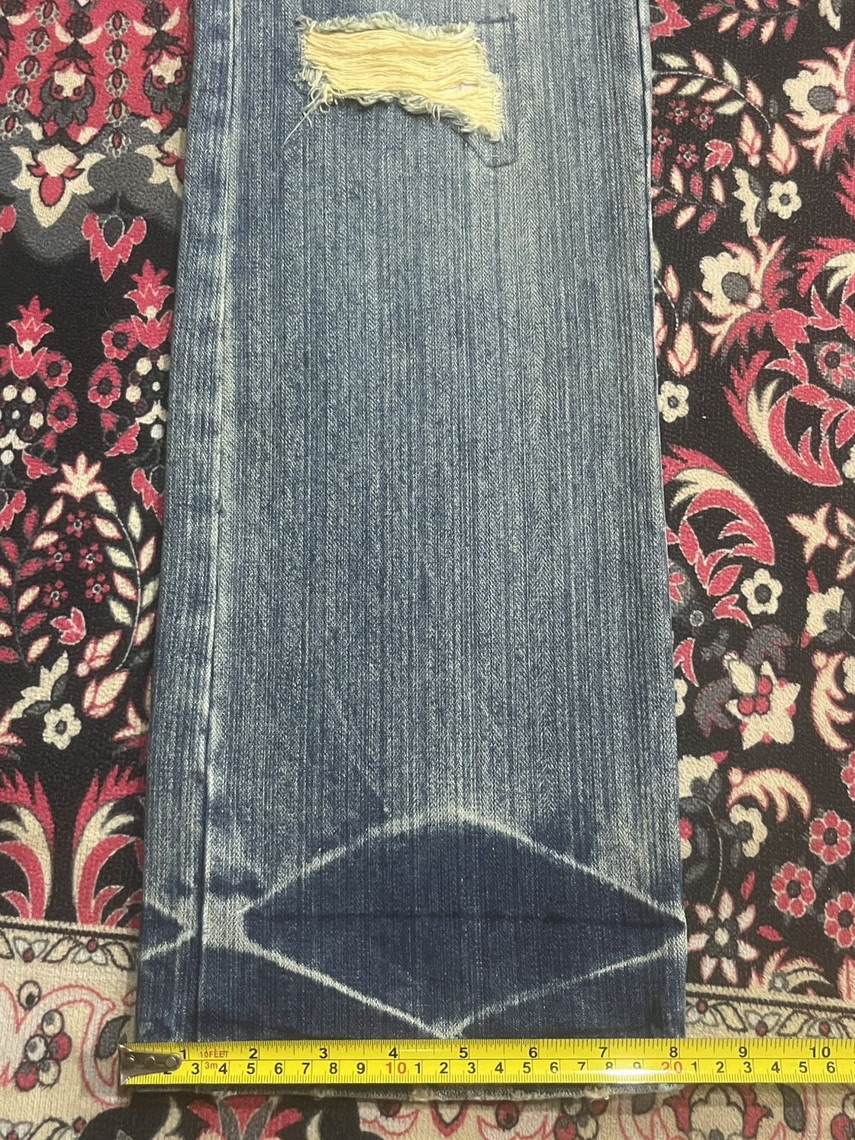 Le Grande Bleu (L.G.B.) Japanese Limited Dystopian Distress Blue Washed Grunge Jeans Size US 32 / EU 48 - 13 Thumbnail
