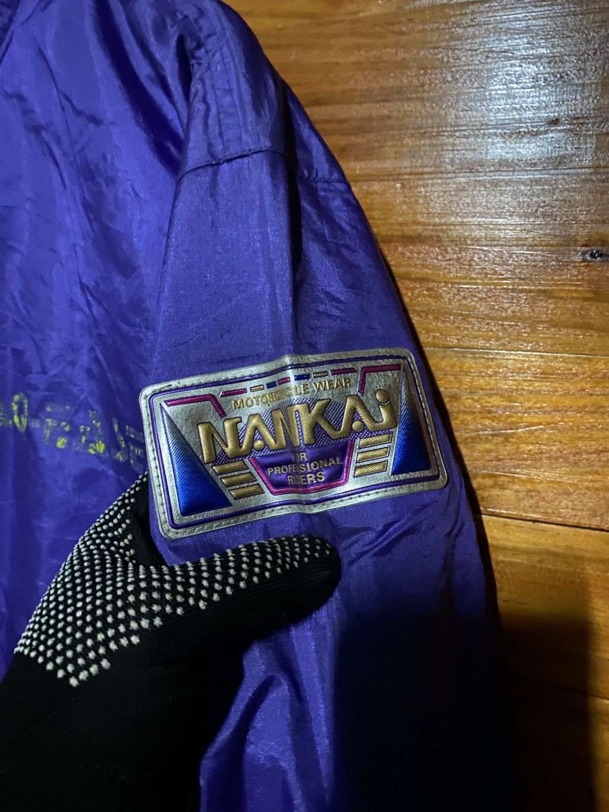 Japanese Brand Vintage NANKAI Motorcycle Racing Jacket Purple Windbreaker Size US L / EU 52-54 / 3 - 10 Thumbnail