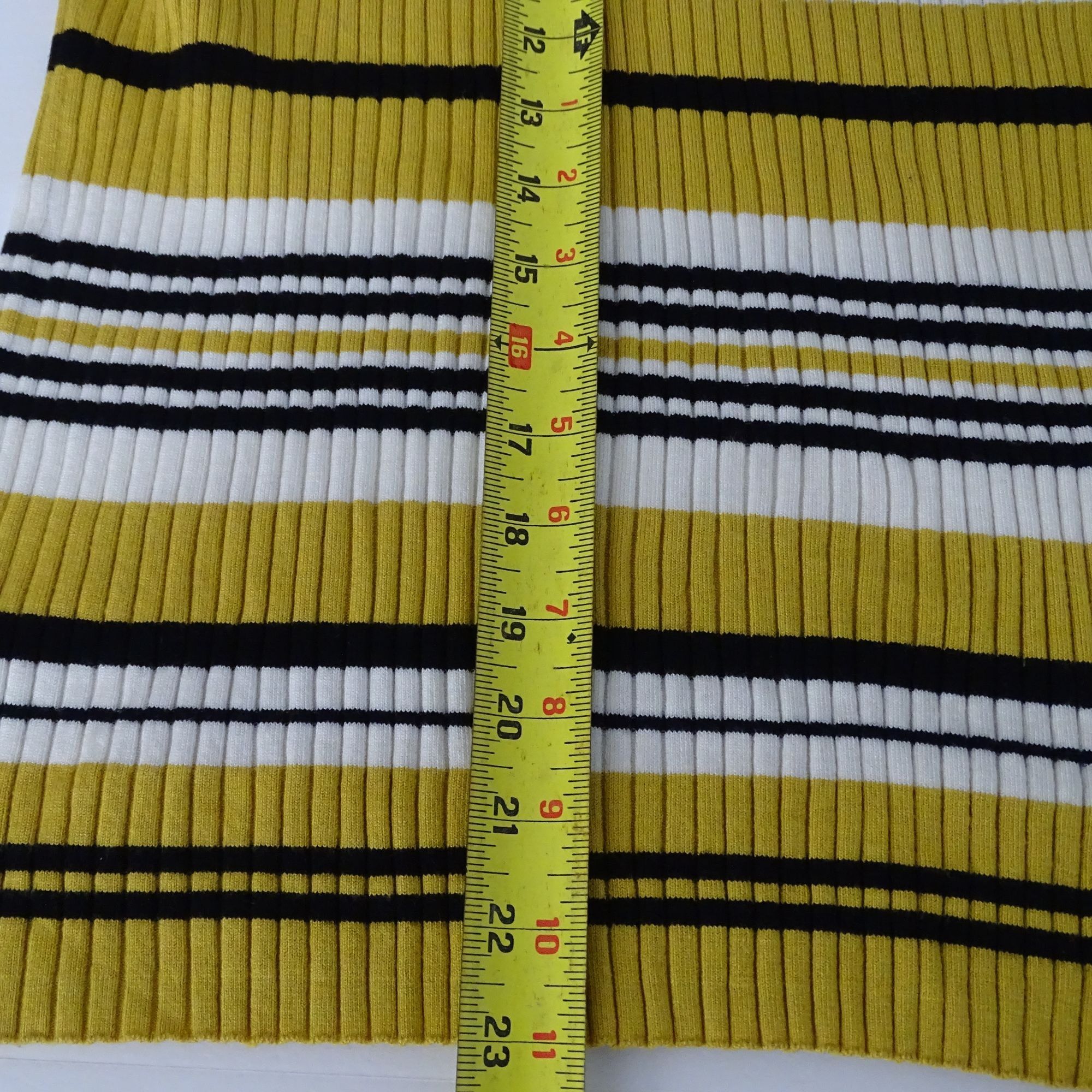Express Express Striped Plunge V-Neck Ribbed Knit Top Women Size L Size L / US 10 / IT 46 - 7 Thumbnail
