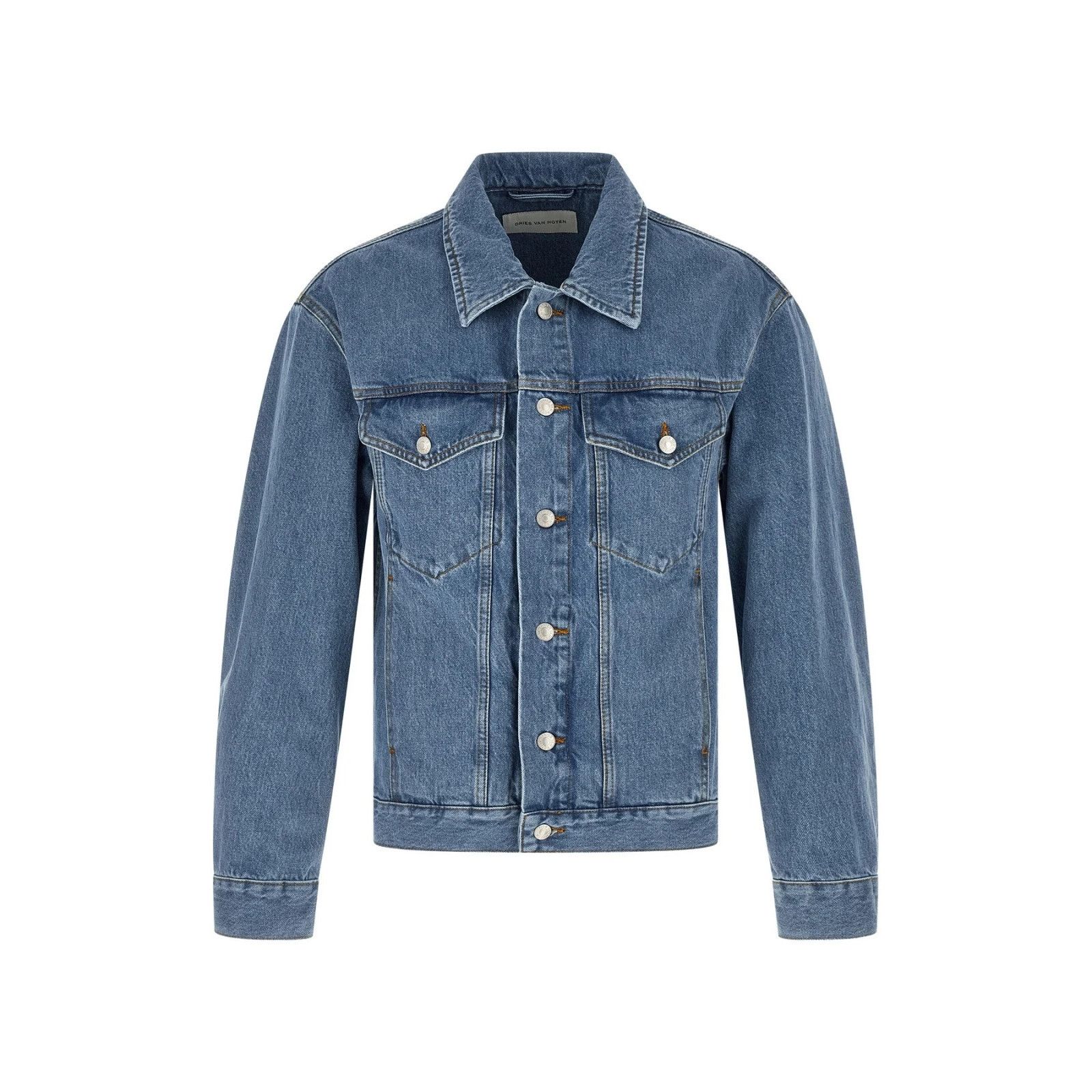 DRIES VAN NOTEN Vuskin Den Blue Denim Jacket New & Authentic
