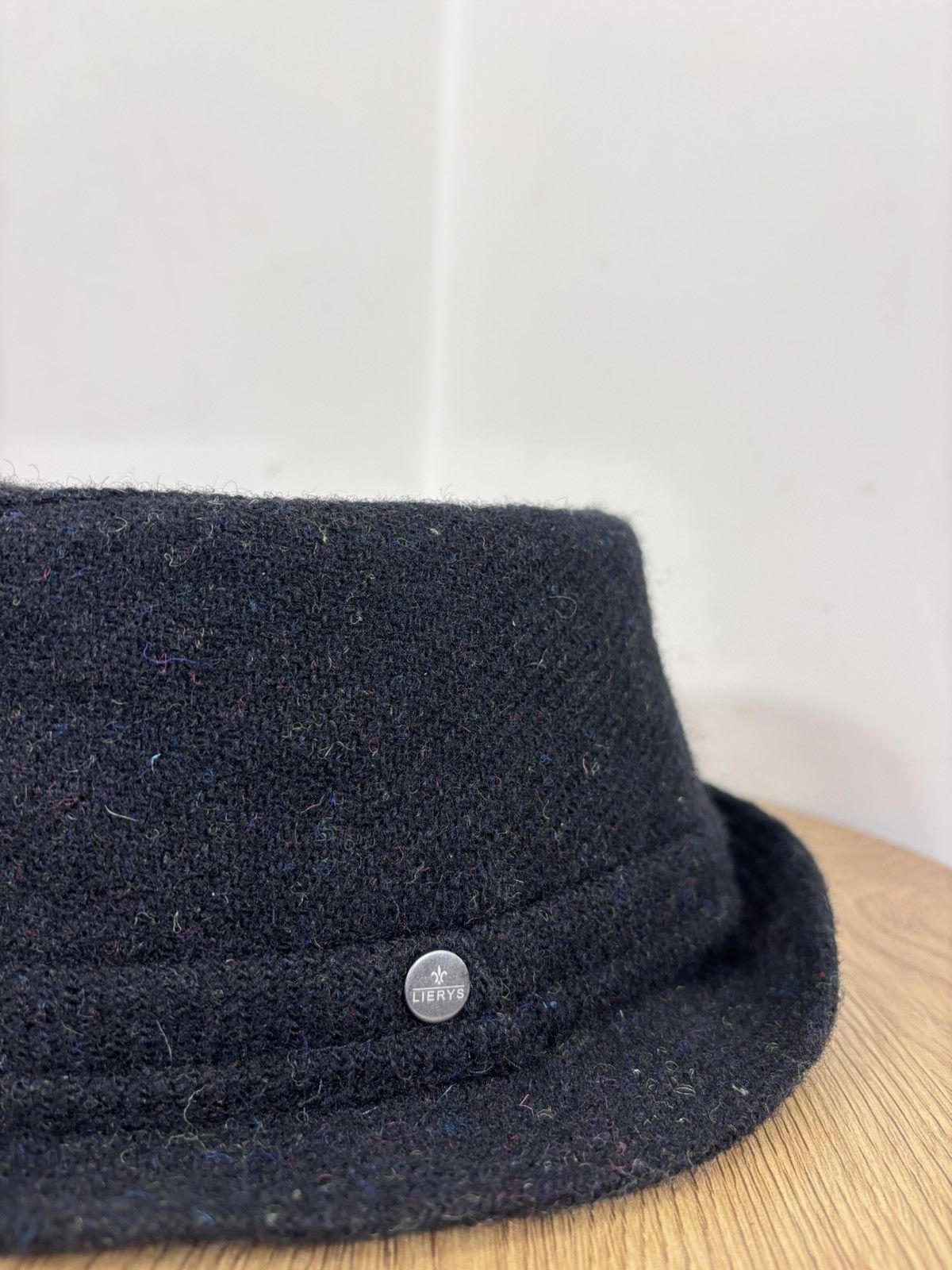 Harris Tweed Lierys Harris Tweed Black Wool Trilby Fedora Hat Size ONE SIZE - 10 Thumbnail