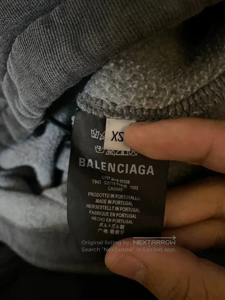 Balenciaga Balenciaga Europa Oversized Gray Hoodie. Size US XS / EU 42 / 0 - 4 Thumbnail