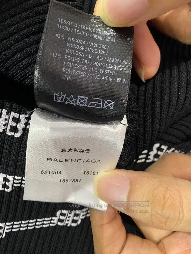 Balenciaga Balenciaga Black Letter Printed Sweater Size US M / EU 48-50 / 2 - 5 Thumbnail