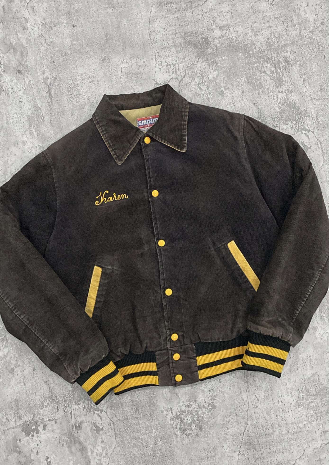 Vintage Vintage Empire Sporting Goods Varsity Dark Brown Jacket Size US M / EU 48-50 / 2 - 5 Thumbnail
