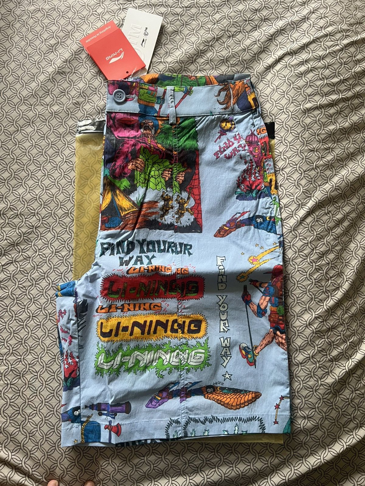 Li-Ning × Market (Chinatown) Market x Li-ning “Find Your Way” Shorts LARGE Size US 38 / EU 54 - 3 Thumbnail
