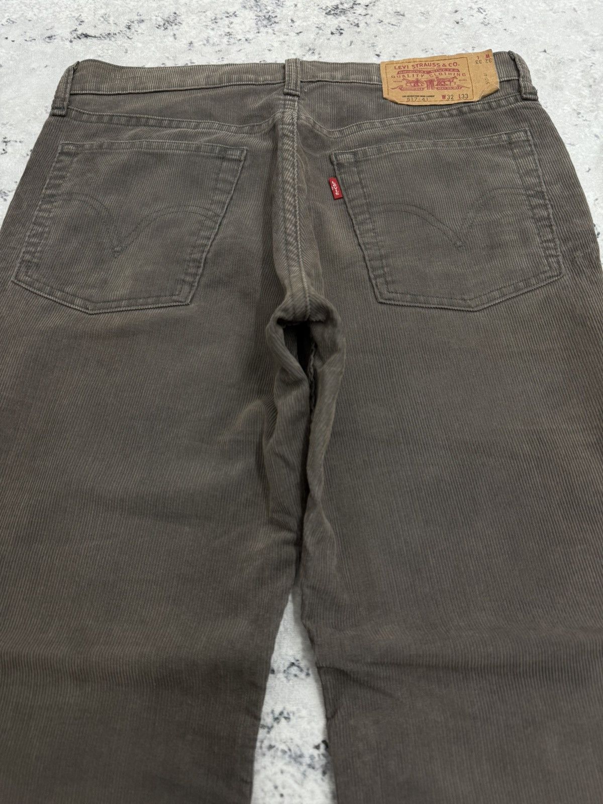 Levi's Vintage Levi’s 517 Grey Corduroy Bootcut Flared Pants Size US 31 - 9 Thumbnail