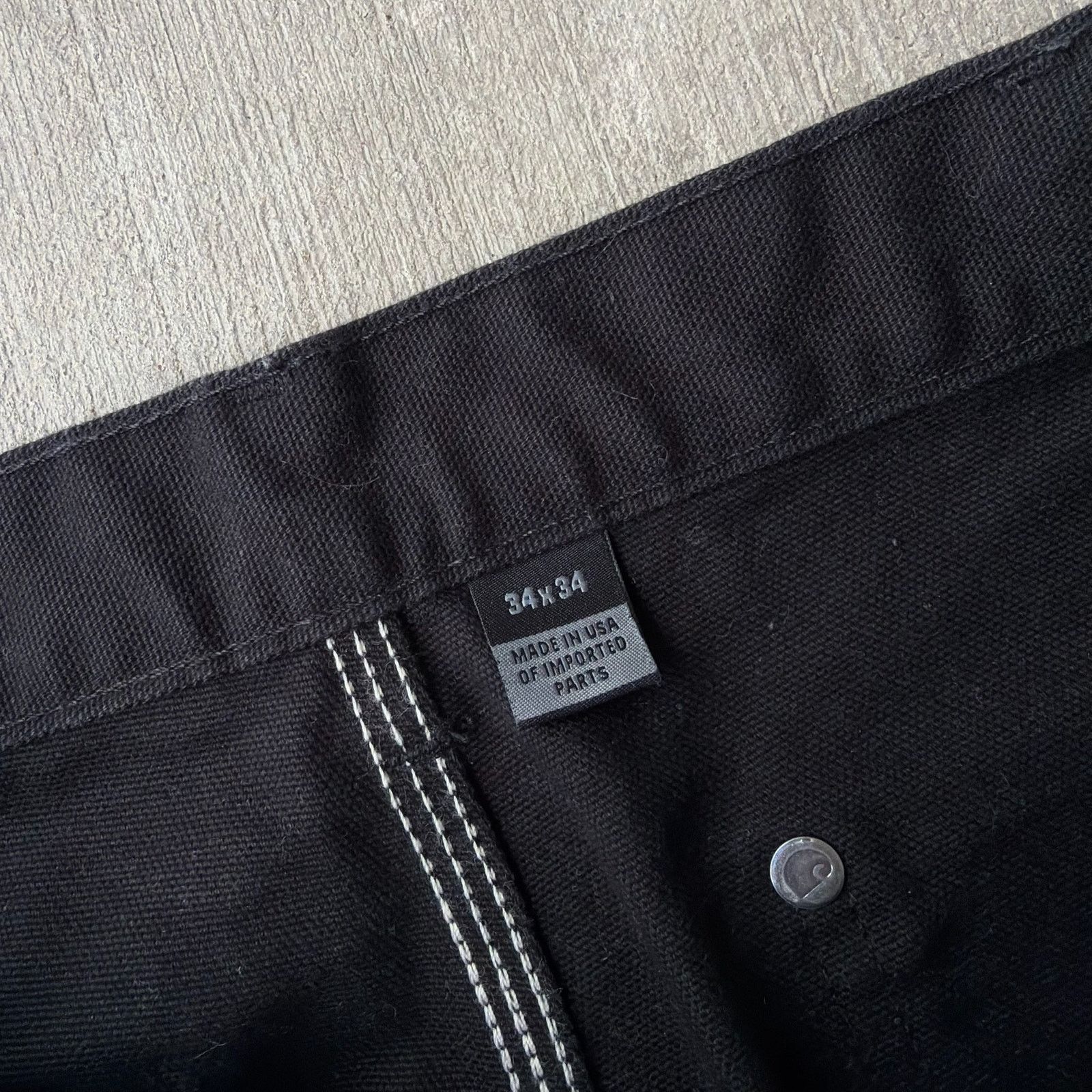 Carhartt × Vintage Carhartt black double knee work wear carpenter pants Size US 32 / EU 48 - 8 Thumbnail