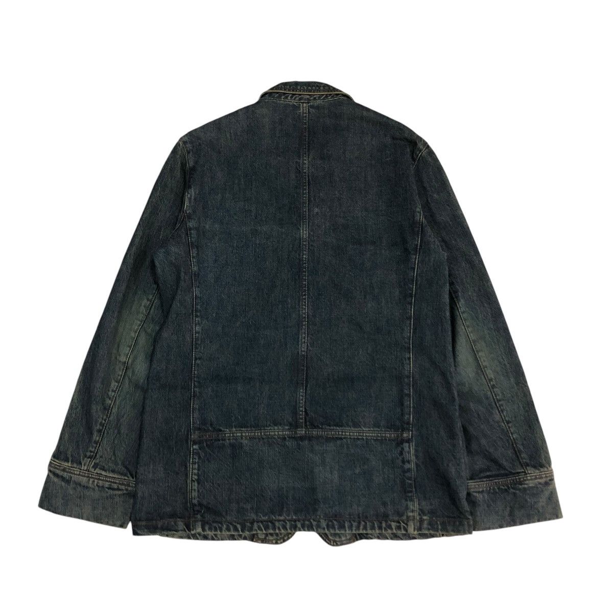 PPFM 🔥VINTAGE DENIM BIKER JACKET PPFM ISSEY MIYAKE Size US L / EU 52-54 / 3 - 2 Thumbnail