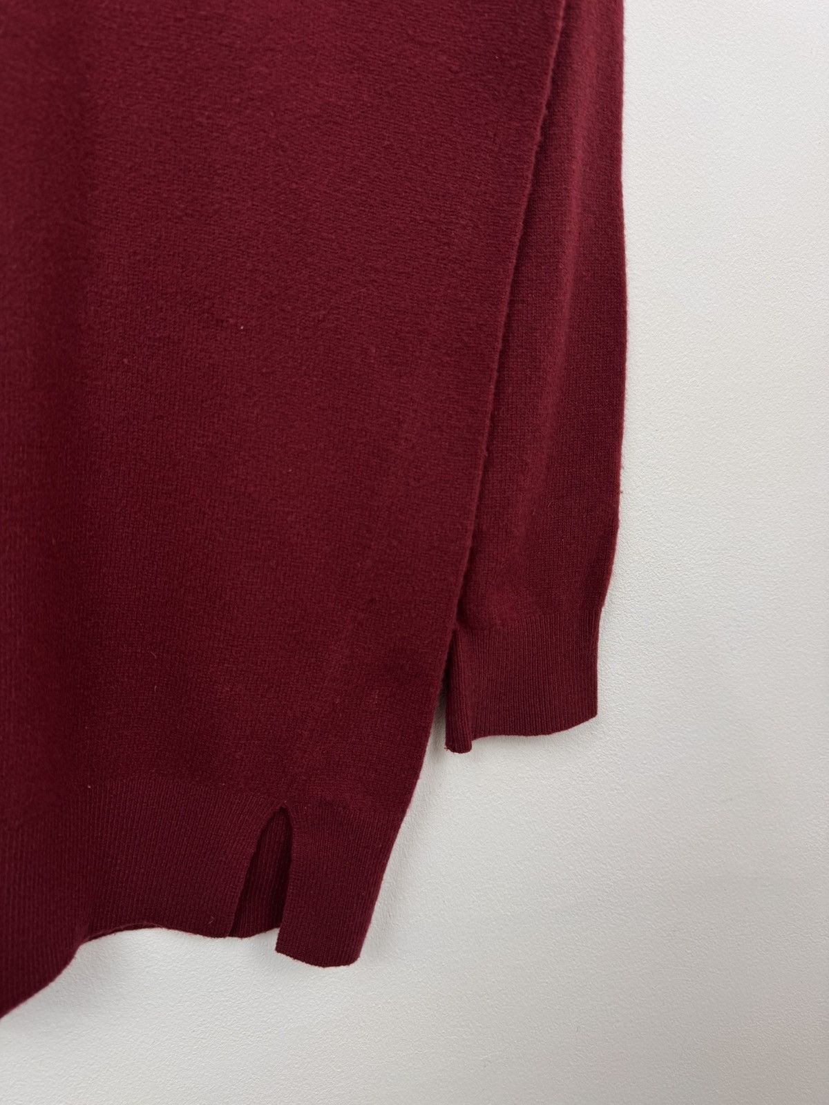 Joseph Joseph Women Wool V Neck Sweater Burgundy Size S Size US S / EU 44-46 / 1 - 4 Thumbnail