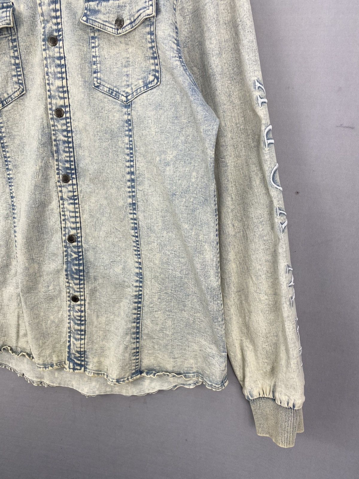 Karl Kani Karl Kani Acid Wash Shirts Button Up Jacket Size US M / EU 48-50 / 2 - 3 Thumbnail