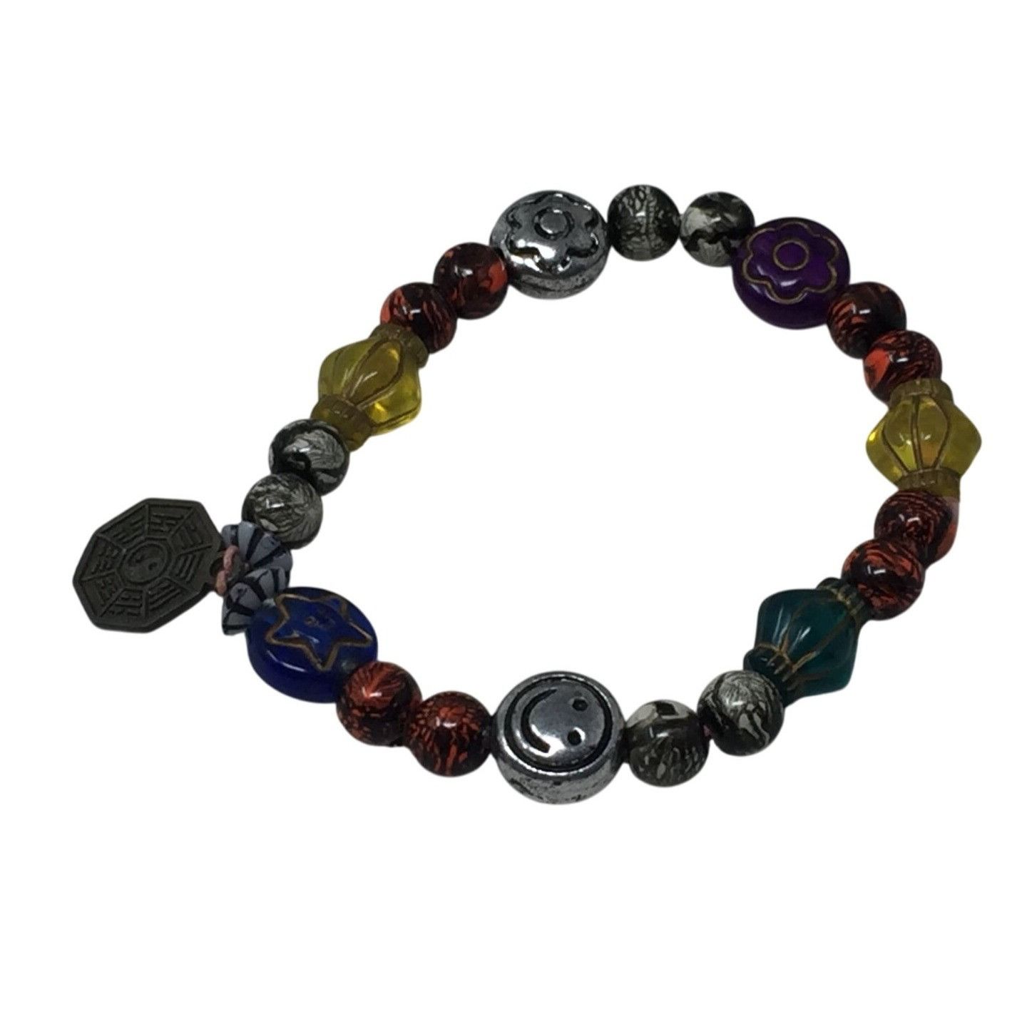 Other Women's Beaded Bracelet with Assorted Colorful Beads/Charms Size ONE SIZE - 2 Thumbnail