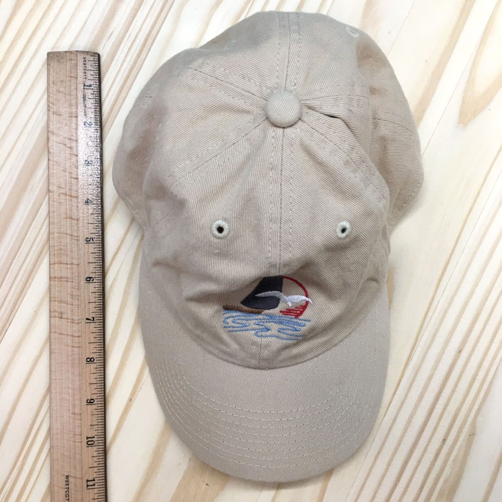Logo 7 Baseball Cap True Mettle Mens Beige OS Adjustable Curved Brim Embroidered Logo Size ONE SIZE - 4 Thumbnail
