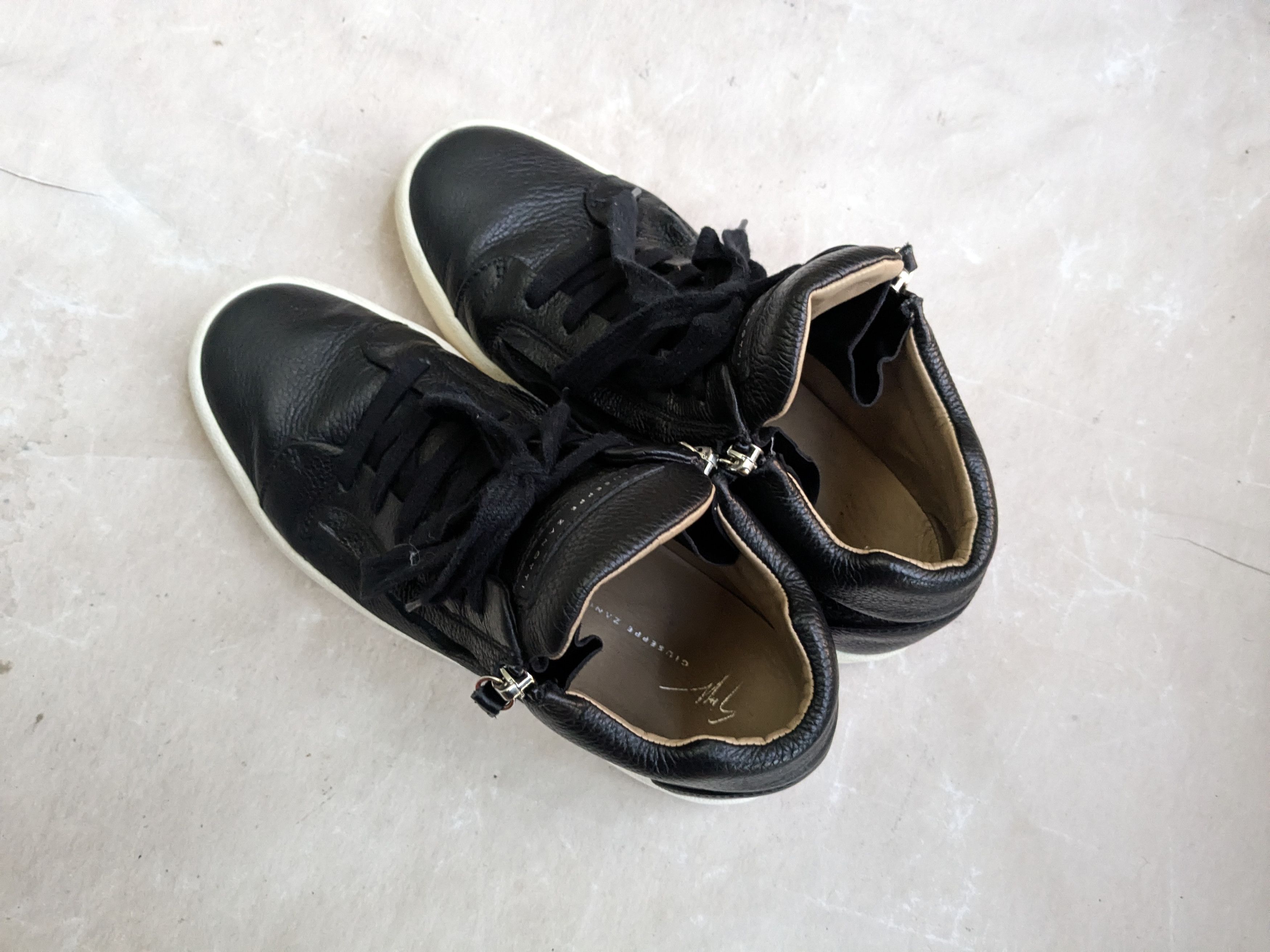 Giuseppe Zanotti Giuseppe Zanotti High Tops Black White 9 42 Leather Size US 9 / EU 42 - 13 Thumbnail
