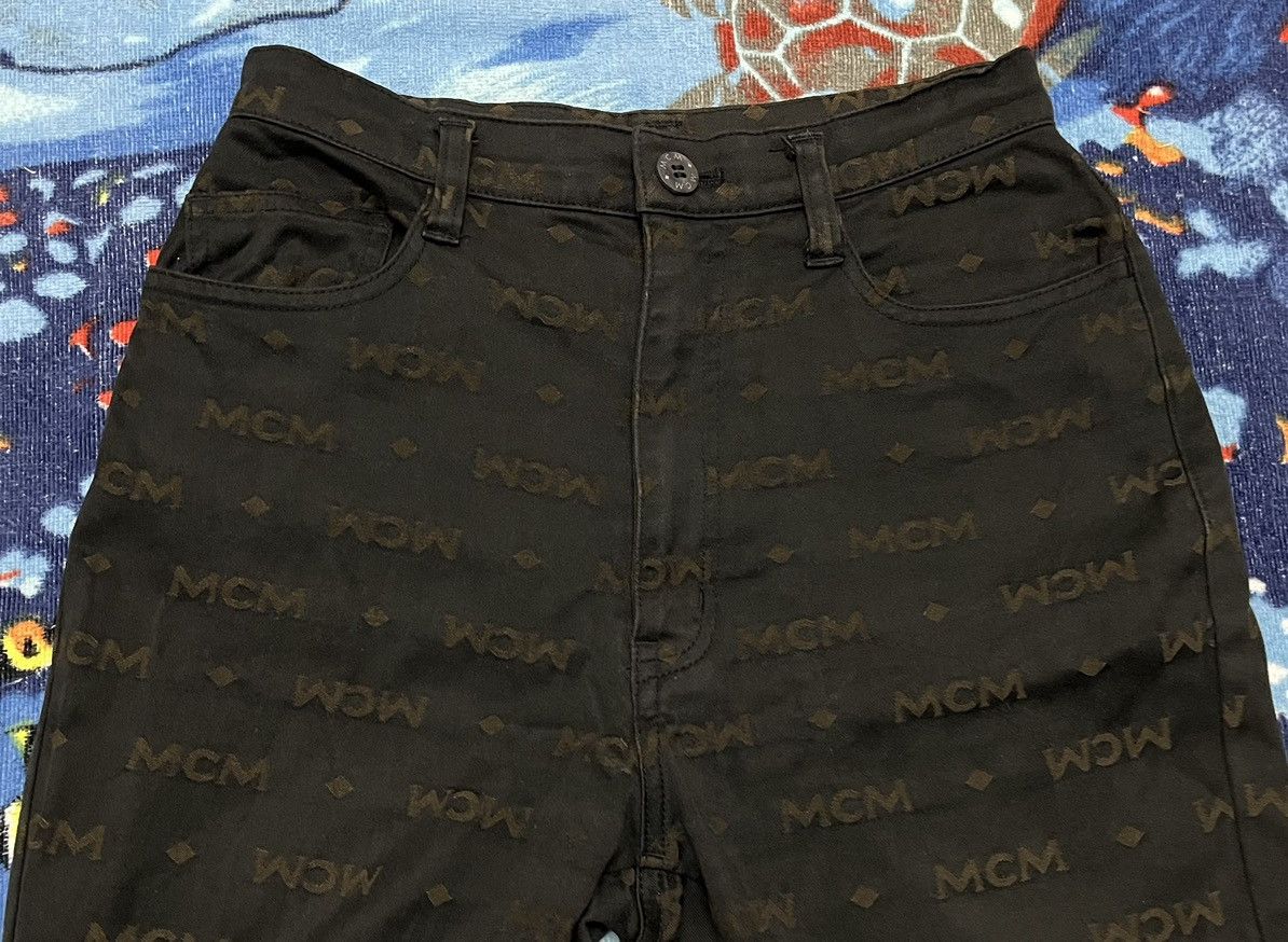 MCM Rare🔥MCM Monogram Fullprint Pant Size 26" / US 2 / IT 38 - 4 Thumbnail