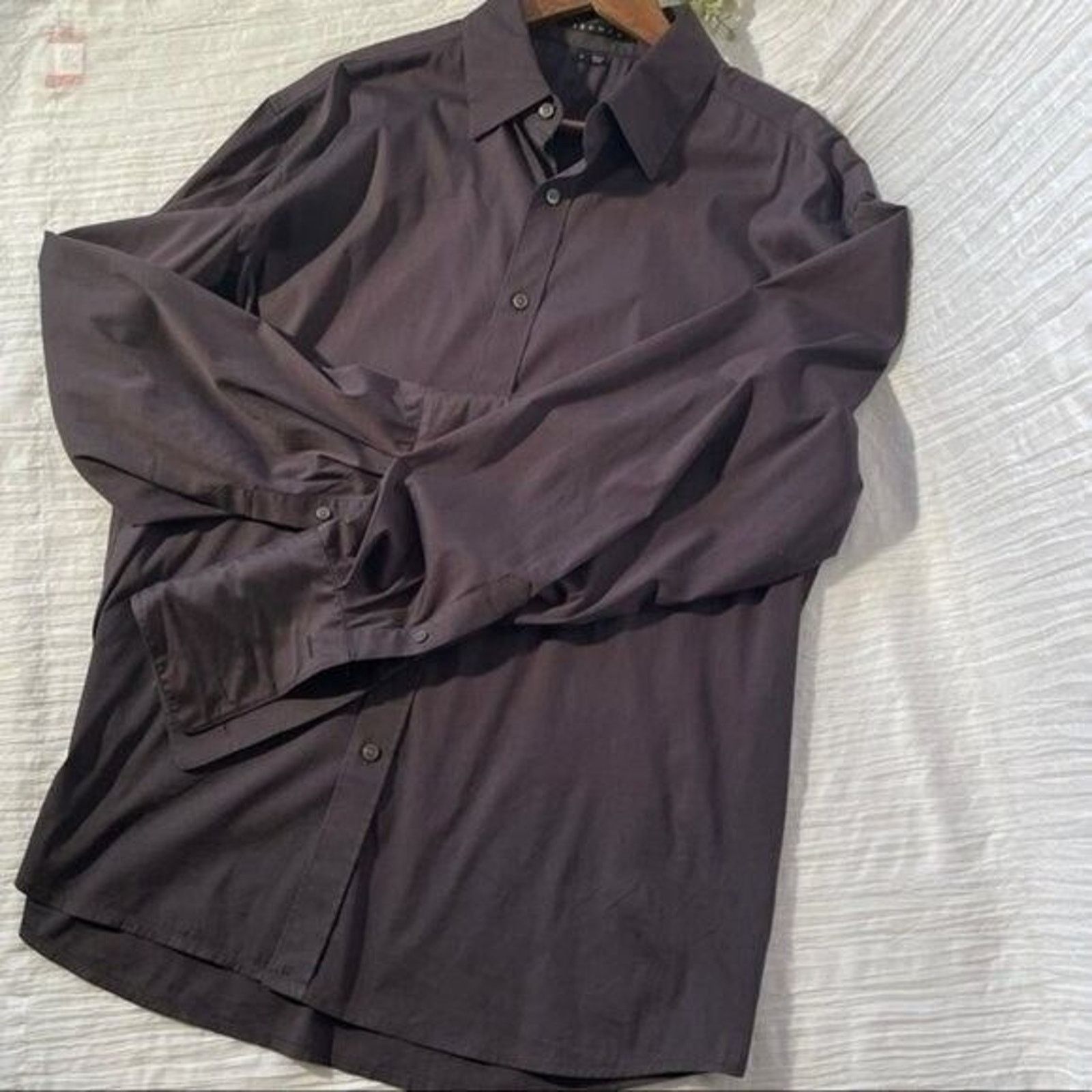 Theory Theory Patrick Men’s Long Sleeve Shirt Grey Large Size US L / EU 52-54 / 3 - 3 Thumbnail