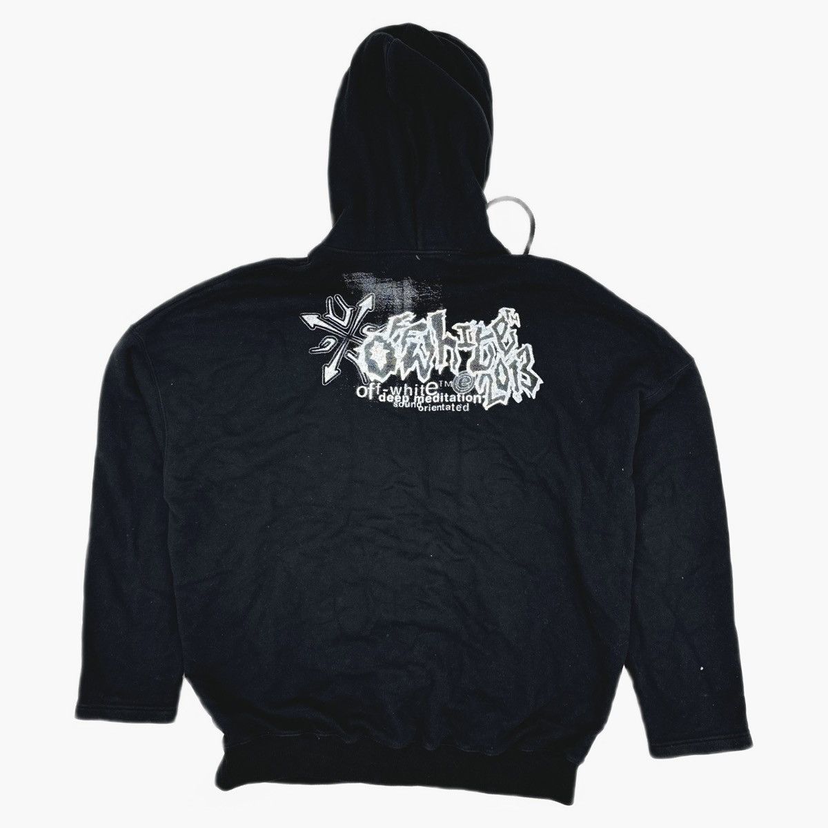 Off-White OFF-WHITE TRIBAL TYPE EXTRA LONG HOODIE Size US S / EU 44-46 / 1 - 2 Thumbnail