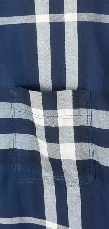 Burberry Burberry Navy Cotton Men's Shirt XL. Size US XL / EU 56 / 4 - 2 Thumbnail