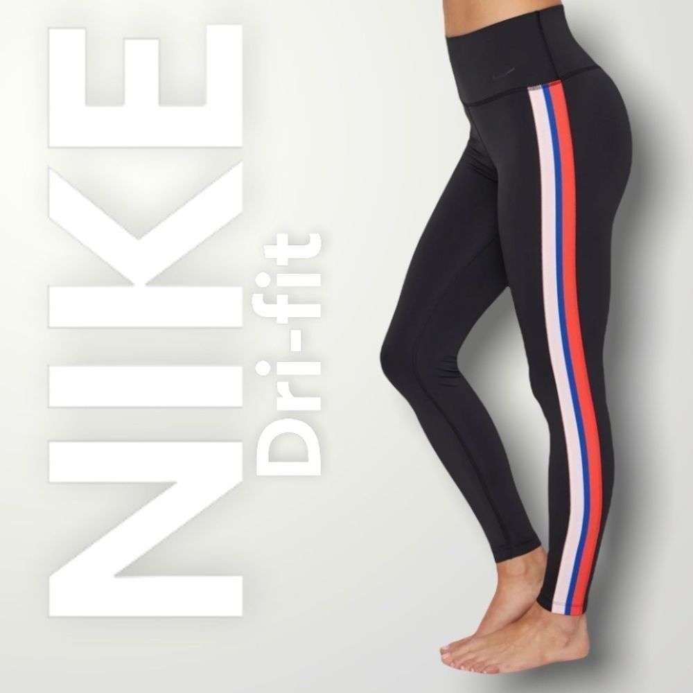 Nike Nike, Power Victory 7/8 Training Leggings Tight Fit Black, Stripes Women’s XS Size 27" / US 4 / IT 40 - 1 Thumbnail