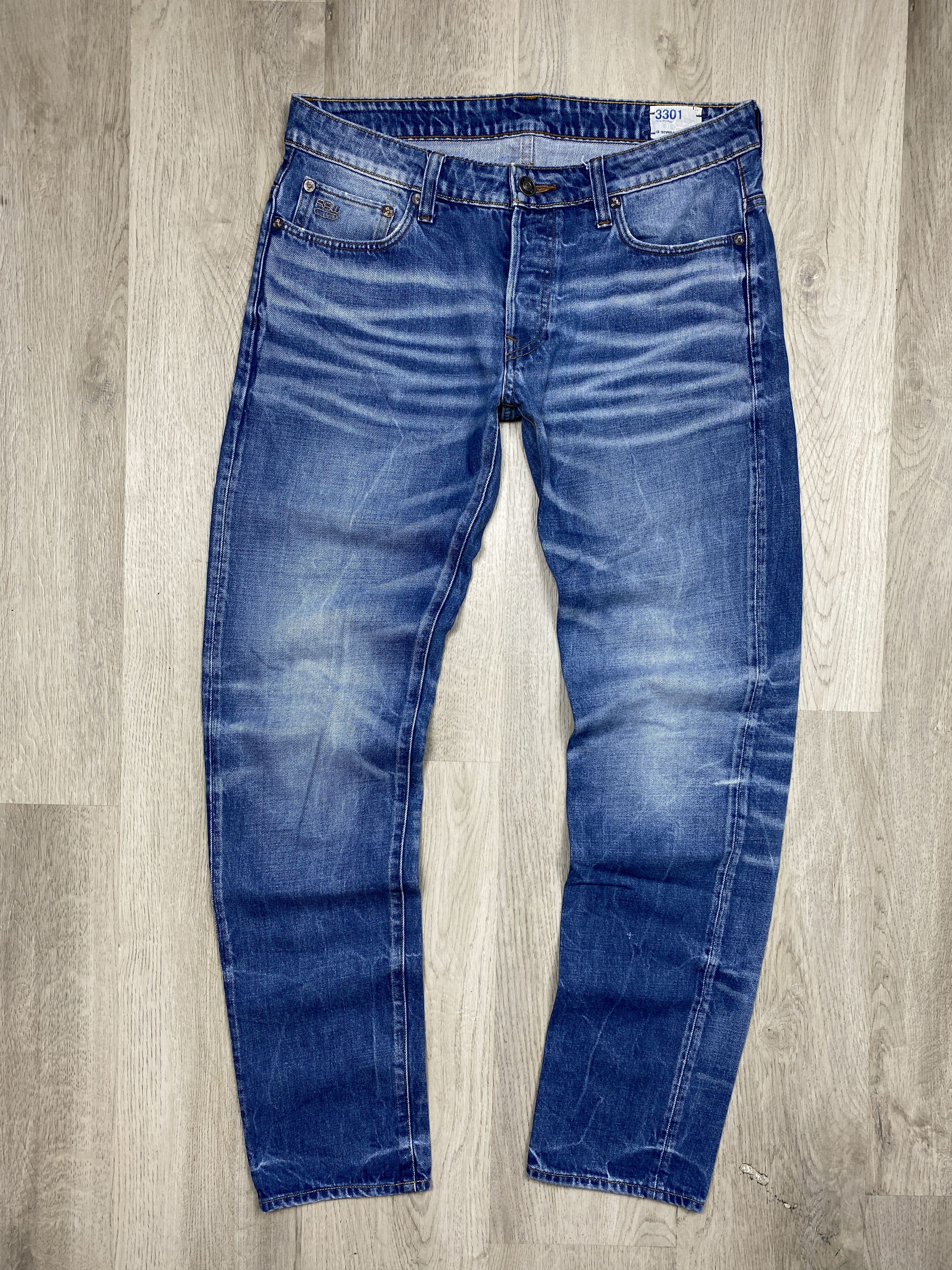G-Star G Star Raw Vintage Mens Low Tapered Denim Pants Jeans Size US 31 - 1 Thumbnail